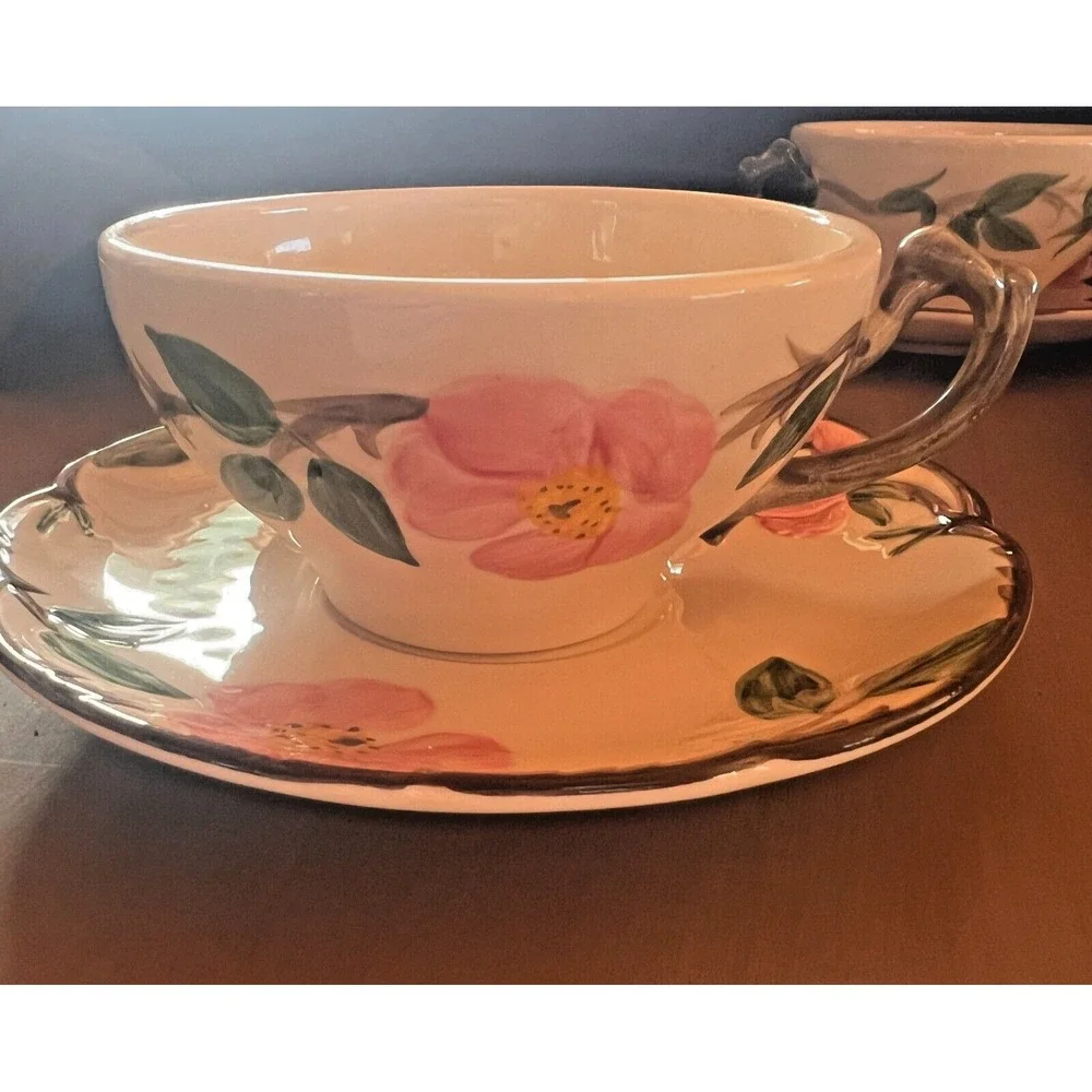 Franciscan Desert Teacup & Saucer Set‎ USA California Vintage Tea Cup U.S.A